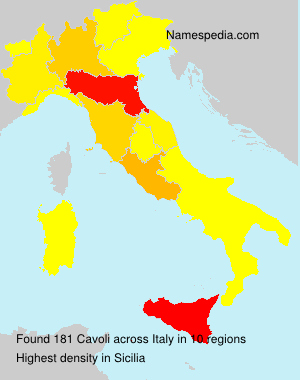 Surname Cavoli in Italy Surname Cavoli in Italy