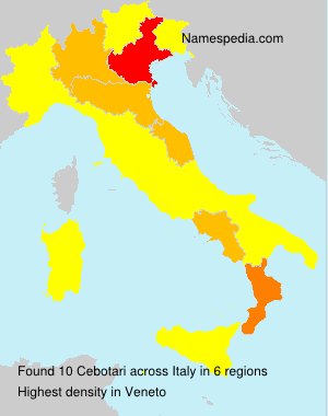 Surname Cebotari in Italy Surname Cebotari in Italy