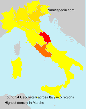 Surname Cecchetelli in Italy Surname Cecchetelli in Italy