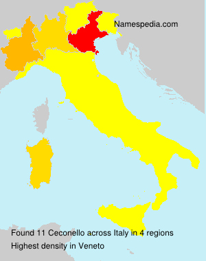 Surname Ceconello in Italy Surname Ceconello in Italy