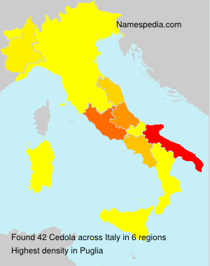 Surname Cedola in Italy Surname Cedola in Italy