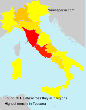 Surname Celata in Italy Surname Celata in Italy
