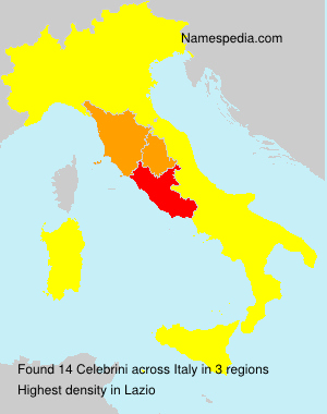 Surname Celebrini in Italy Surname Celebrini in Italy