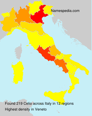 Surname Celio in Italy Surname Celio in Italy