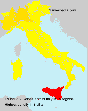 Surname Celona in Italy Surname Celona in Italy
