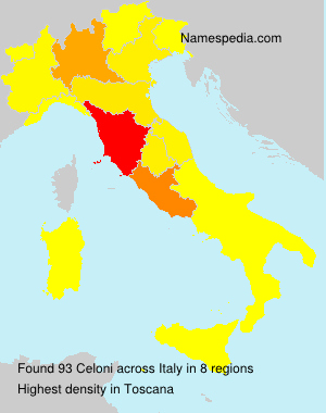 Surname Celoni in Italy Surname Celoni in Italy