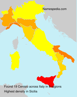 Surname Cenisio in Italy Surname Cenisio in Italy