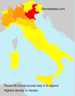 Surname Centin in Italy Surname Centin in Italy