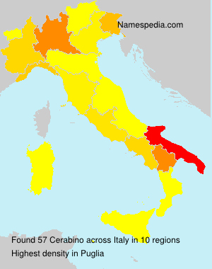 Surname Cerabino in Italy Surname Cerabino in Italy