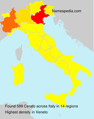 Surname Cerato in Italy Surname Cerato in Italy