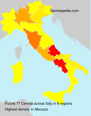 Surname Cerella in Italy Surname Cerella in Italy
