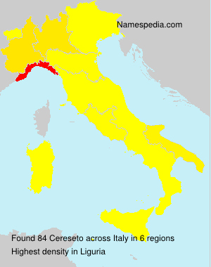 Surname Cereseto in Italy Surname Cereseto in Italy