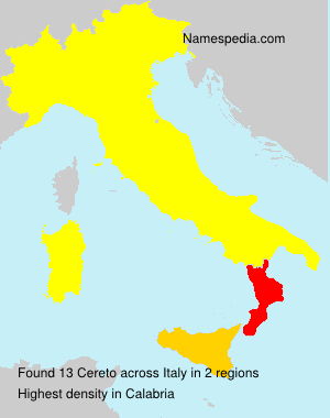 Surname Cereto in Italy Surname Cereto in Italy