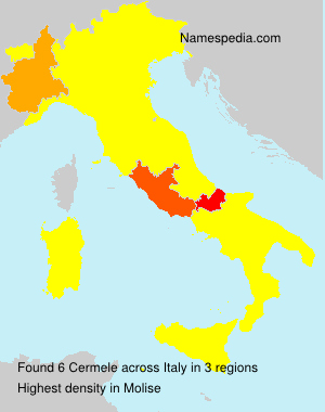Surname Cermele in Italy Surname Cermele in Italy