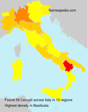 Surname Ceruzzi in Italy Surname Ceruzzi in Italy