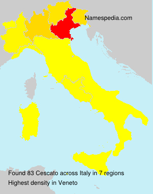 Surname Cescato in Italy Surname Cescato in Italy
