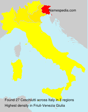 Surname Ceschiutti in Italy