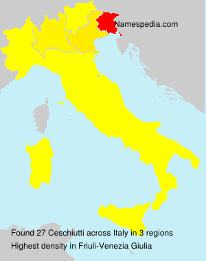 Surname Ceschiutti in Italy Surname Ceschiutti in Italy