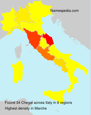 Surname Chegai in Italy Surname Chegai in Italy