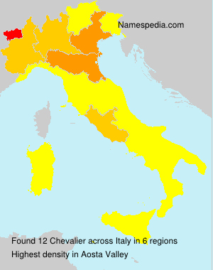 Surname Chevalier in Italy Surname Chevalier in Italy
