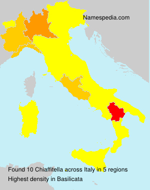 Surname Chiaffitella in Italy Surname Chiaffitella in Italy