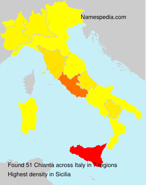 Surname Chianta in Italy Surname Chianta in Italy