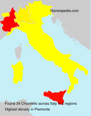 Surname Chiantello in Italy Surname Chiantello in Italy