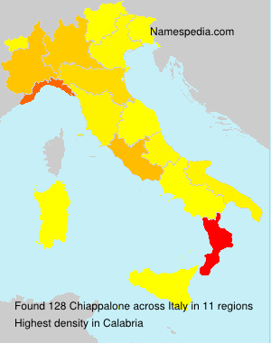 Surname Chiappalone in Italy Surname Chiappalone in Italy