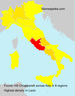 Surname Chiapparelli in Italy Surname Chiapparelli in Italy
