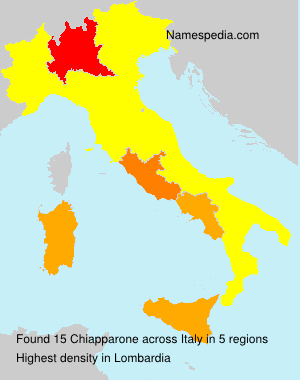 Surname Chiapparone in Italy Surname Chiapparone in Italy