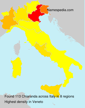 Surname Chiaranda in Italy Surname Chiaranda in Italy