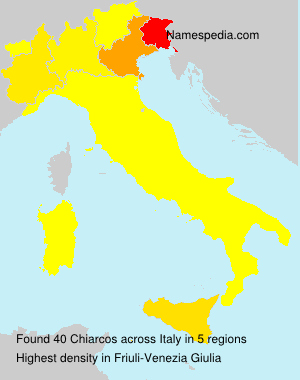 Surname Chiarcos in Italy Surname Chiarcos in Italy