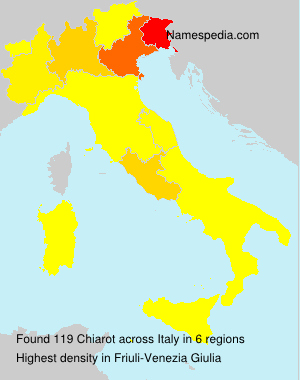 Surname Chiarot in Italy Surname Chiarot in Italy