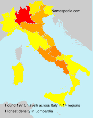Surname Chiavelli in Italy Surname Chiavelli in Italy