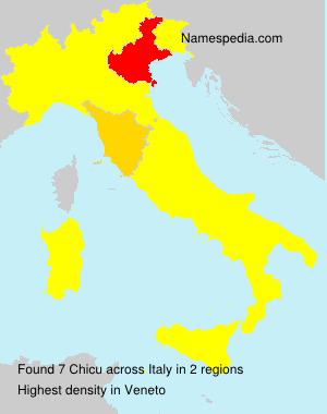 Surname Chicu in Italy Surname Chicu in Italy