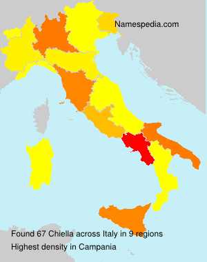 Surname Chiella in Italy Surname Chiella in Italy