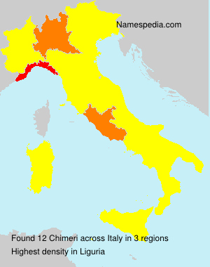Surname Chimeri in Italy Surname Chimeri in Italy