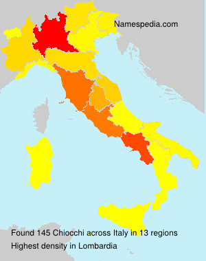 Surname Chiocchi in Italy Surname Chiocchi in Italy