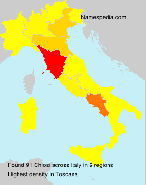 Surname Chiosi in Italy Surname Chiosi in Italy