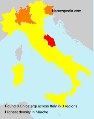 Surname Chiostergi in Italy Surname Chiostergi in Italy