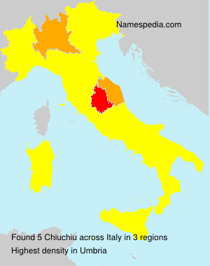 Surname Chiuchiu in Italy Surname Chiuchiu in Italy