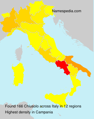 Surname Chiusolo in Italy Surname Chiusolo in Italy