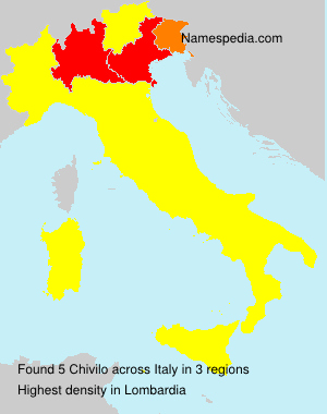 Surname Chivilo in Italy Surname Chivilo in Italy