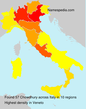 Surname Chowdhury in Italy Surname Chowdhury in Italy