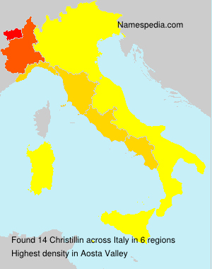 Surname Christillin in Italy Surname Christillin in Italy