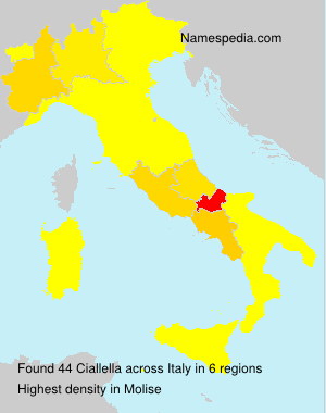 Surname Ciallella in Italy Surname Ciallella in Italy