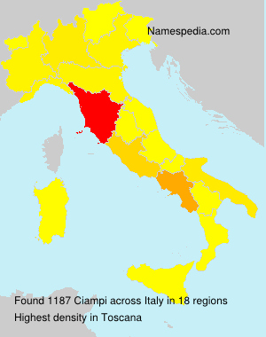 Surname Ciampi in Italy Surname Ciampi in Italy