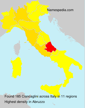 Surname Ciancaglini in Italy Surname Ciancaglini in Italy