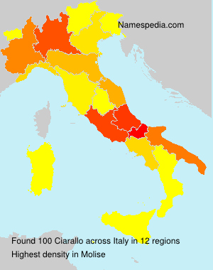 Surname Ciarallo in Italy Surname Ciarallo in Italy