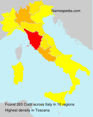 Surname Ciatti in Italy Surname Ciatti in Italy